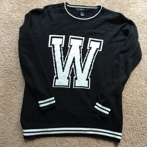 FOREVER 21 Varsity “W” Sweater